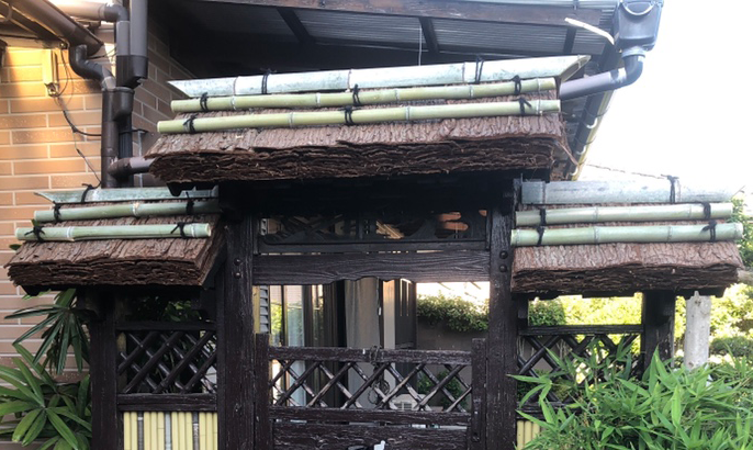 松岡建設壁くぐり戸補修写真