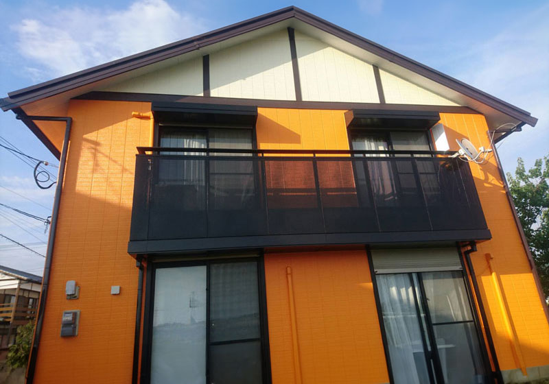 松岡建設塗装施工例の写真