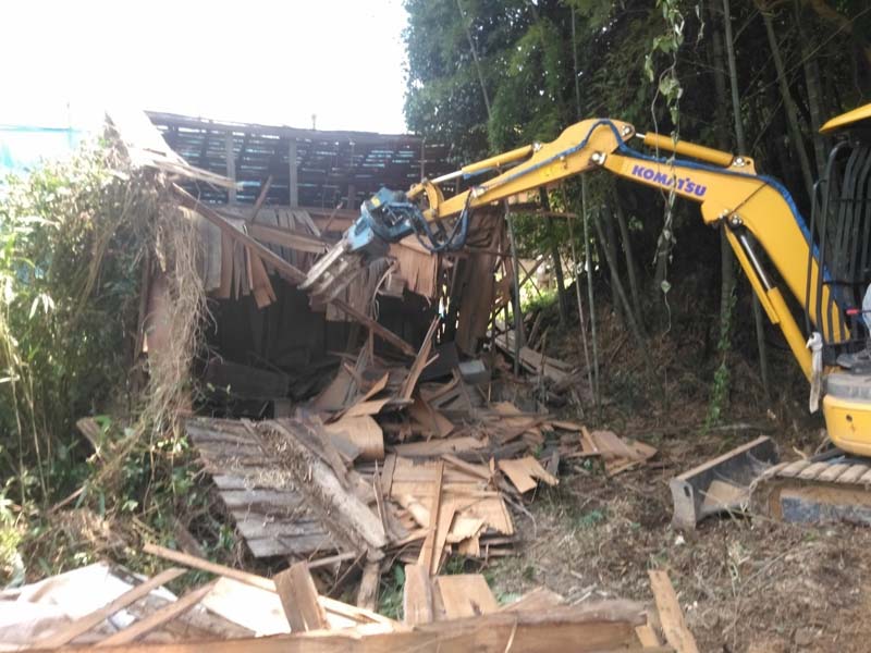 松岡建設家屋解体施工例
