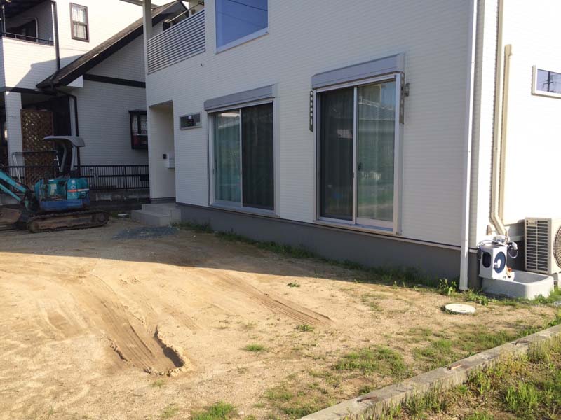 松岡建設エクステリア施工前画像