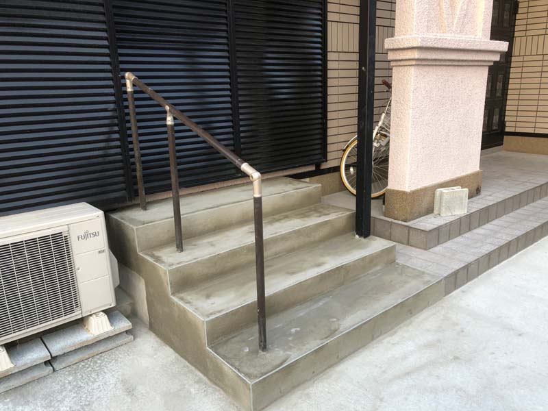 松岡建設コンクリ打設施工画像