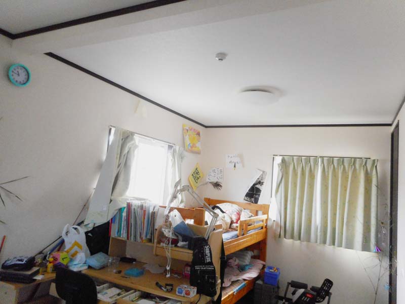 松岡建設子供部屋壁施工前画像