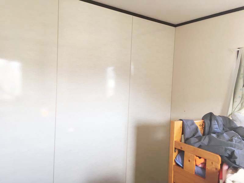 松岡建設子供部屋壁施工後画像