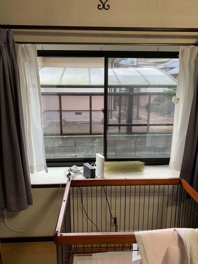 既存サッシ施工前画像