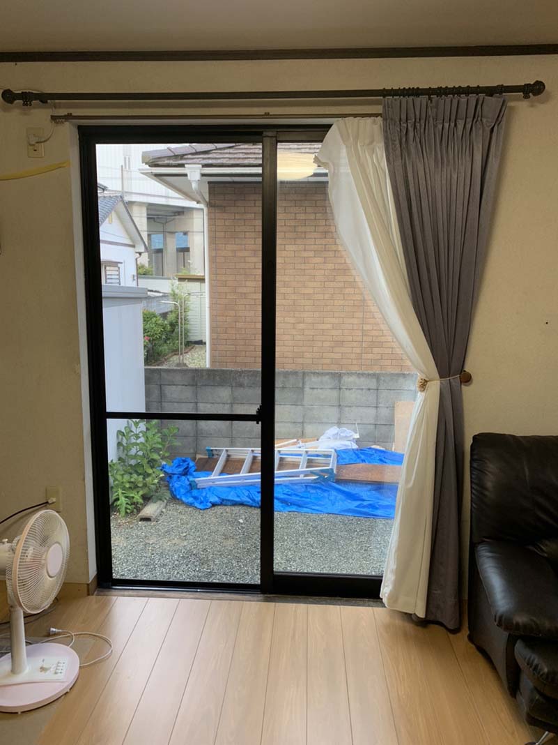 既存サッシ施工前画像