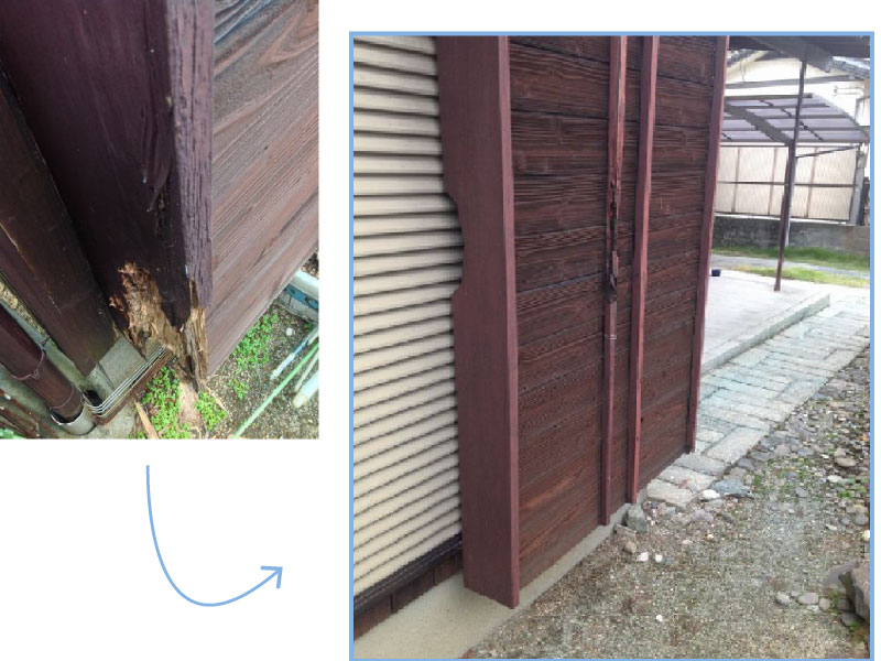 松岡建設補修、修理施工例の写真