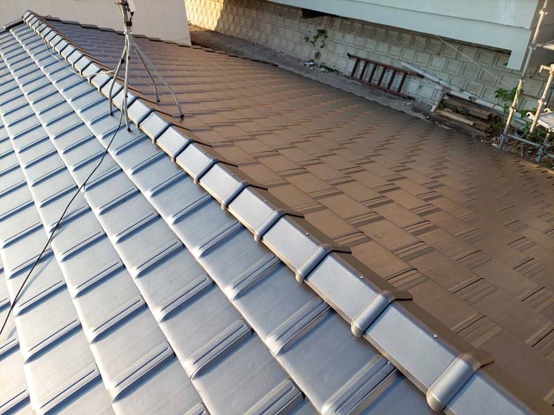 松岡建設瓦葺き替え画像