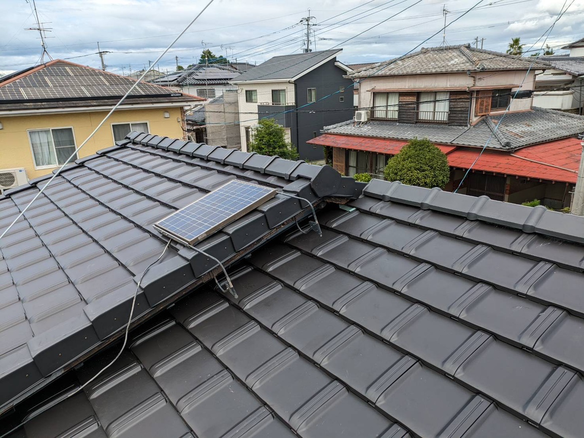 松岡建設瓦葺き替え施工例写真