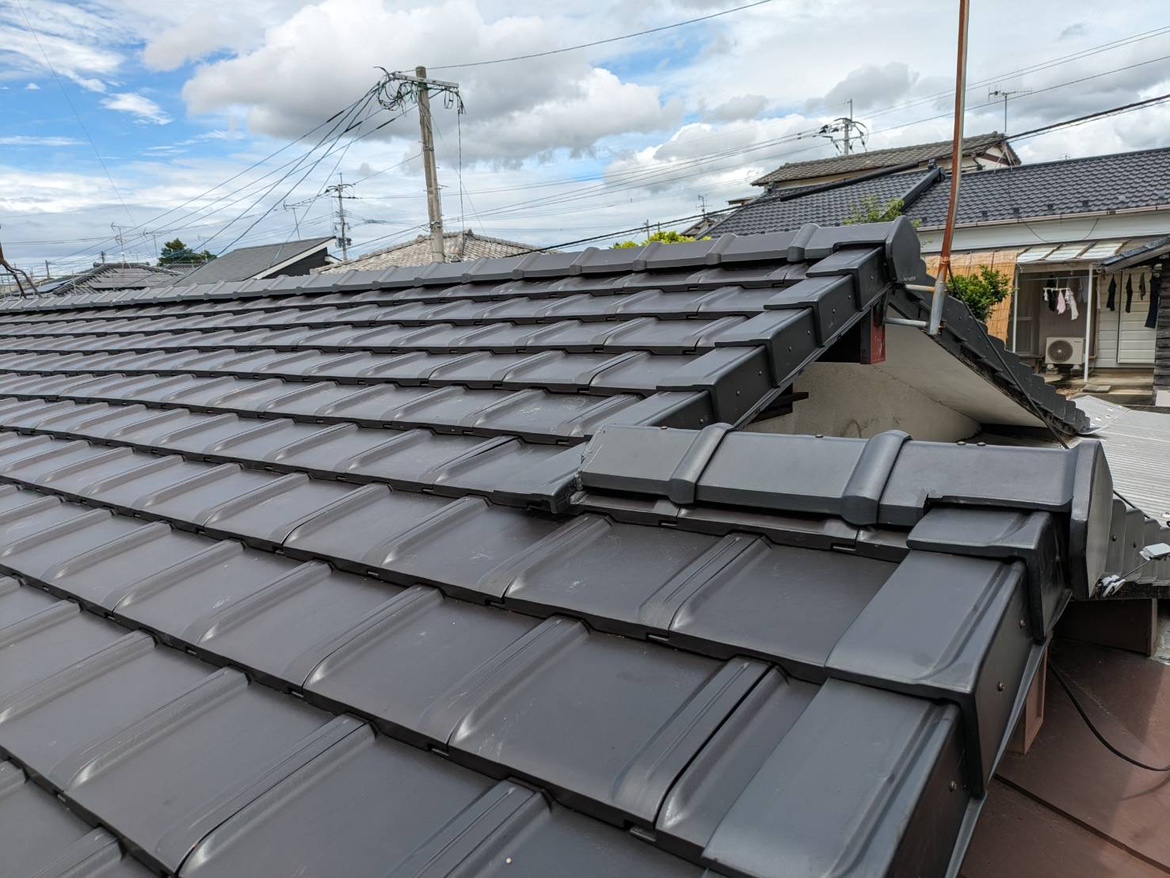 松岡建設瓦葺き替え施工例写真