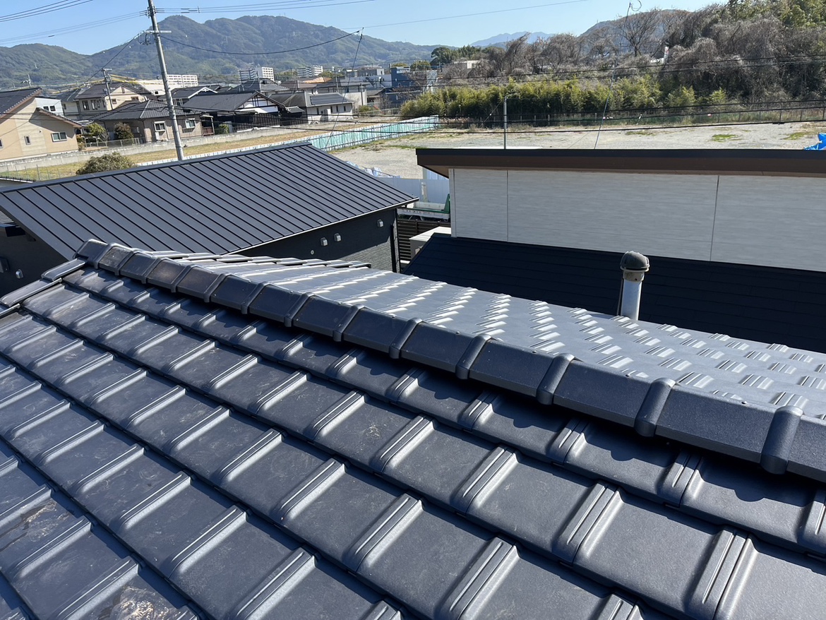 松岡建設瓦葺き替え画像