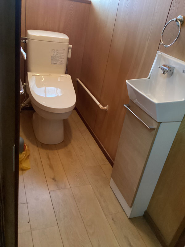 松岡建設トイレ交換施工例
